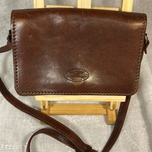Marco made in Italy Florence Firenze leather vintage shoulder bag